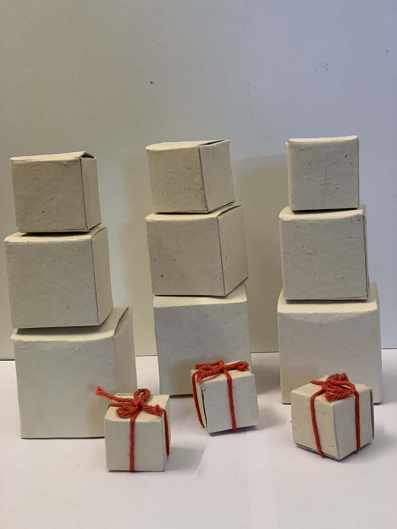 Papir gaveæsker, 3, 4, 5 og 6 cm, 3 sæt*