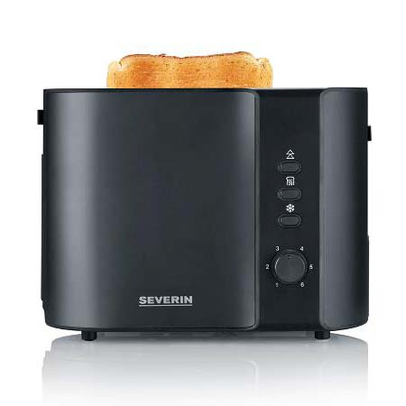 Severin Brødrister 800 watt Mat sort