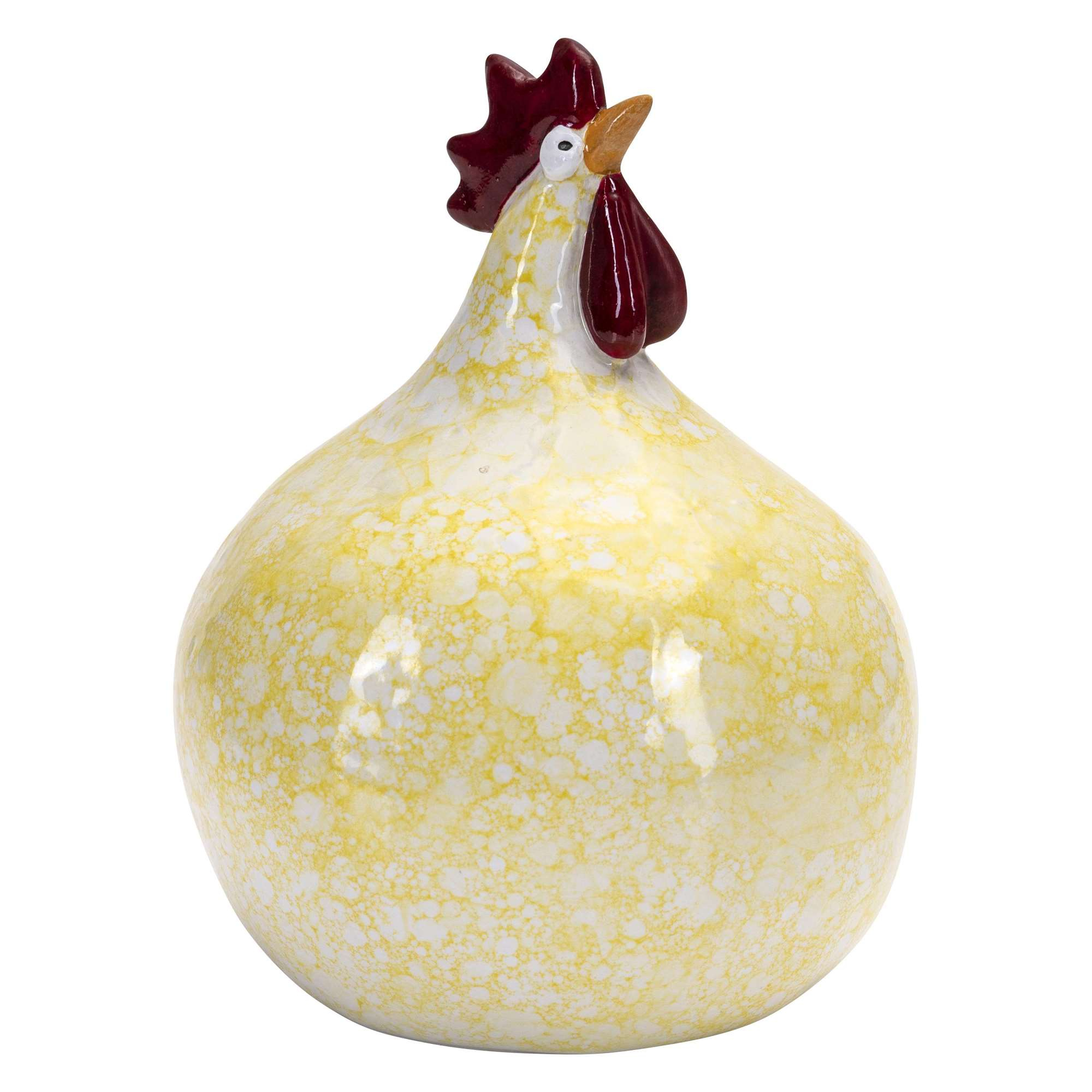 Høne Bubble yellow H.12cm
