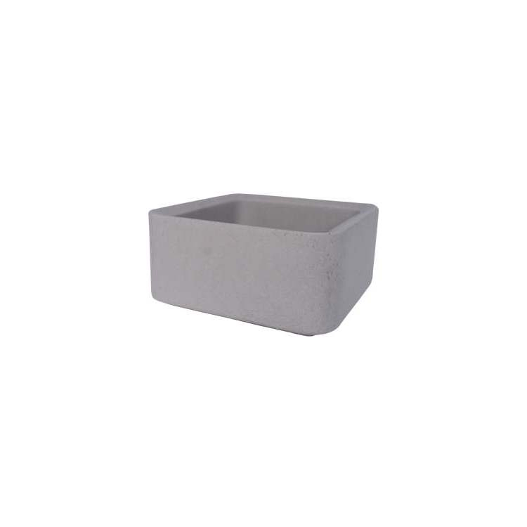 KARIN box, beton, small, grå