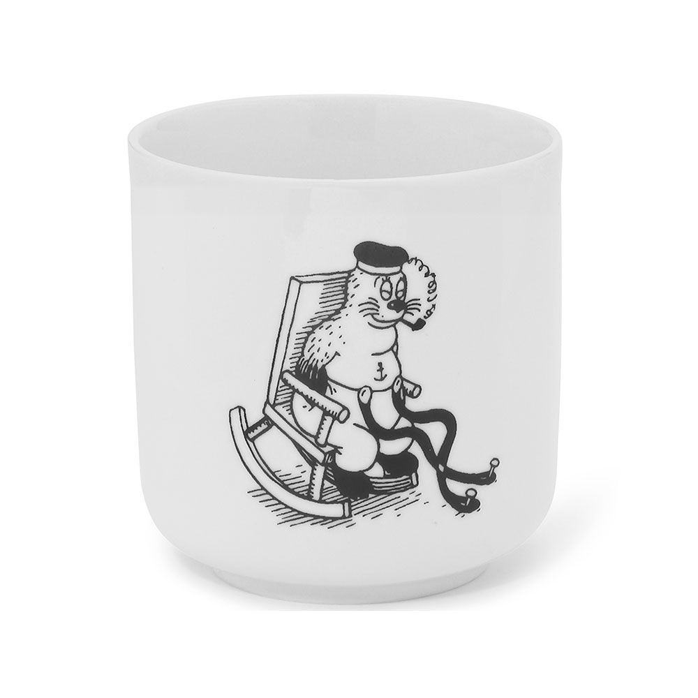 Krus SKÆG, sort/hvid print*