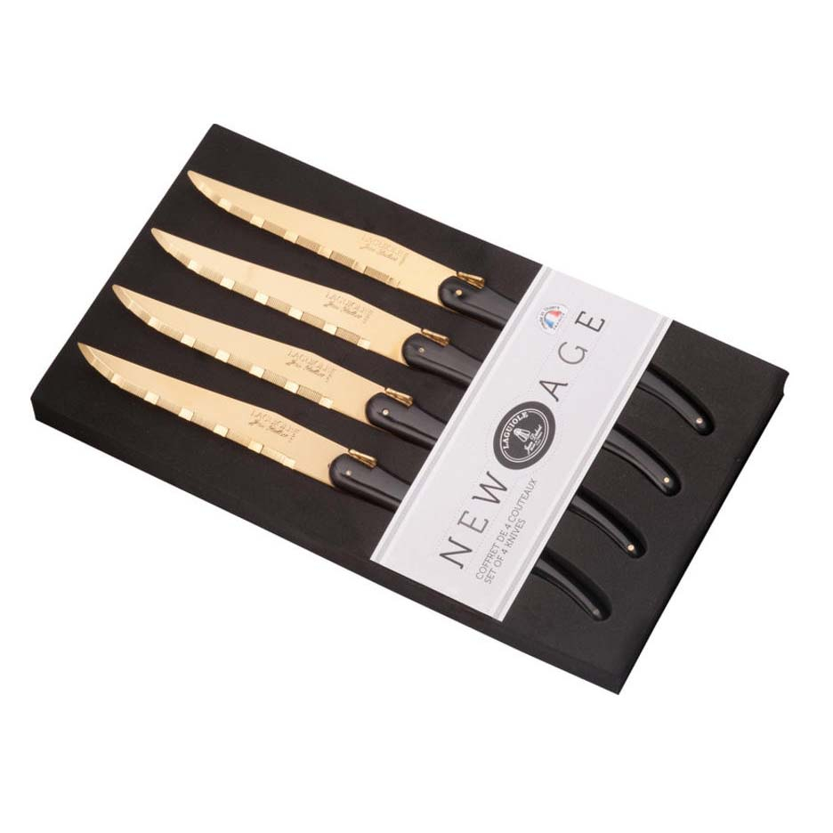 Laguiole New Age Kniv 4 stk, guld