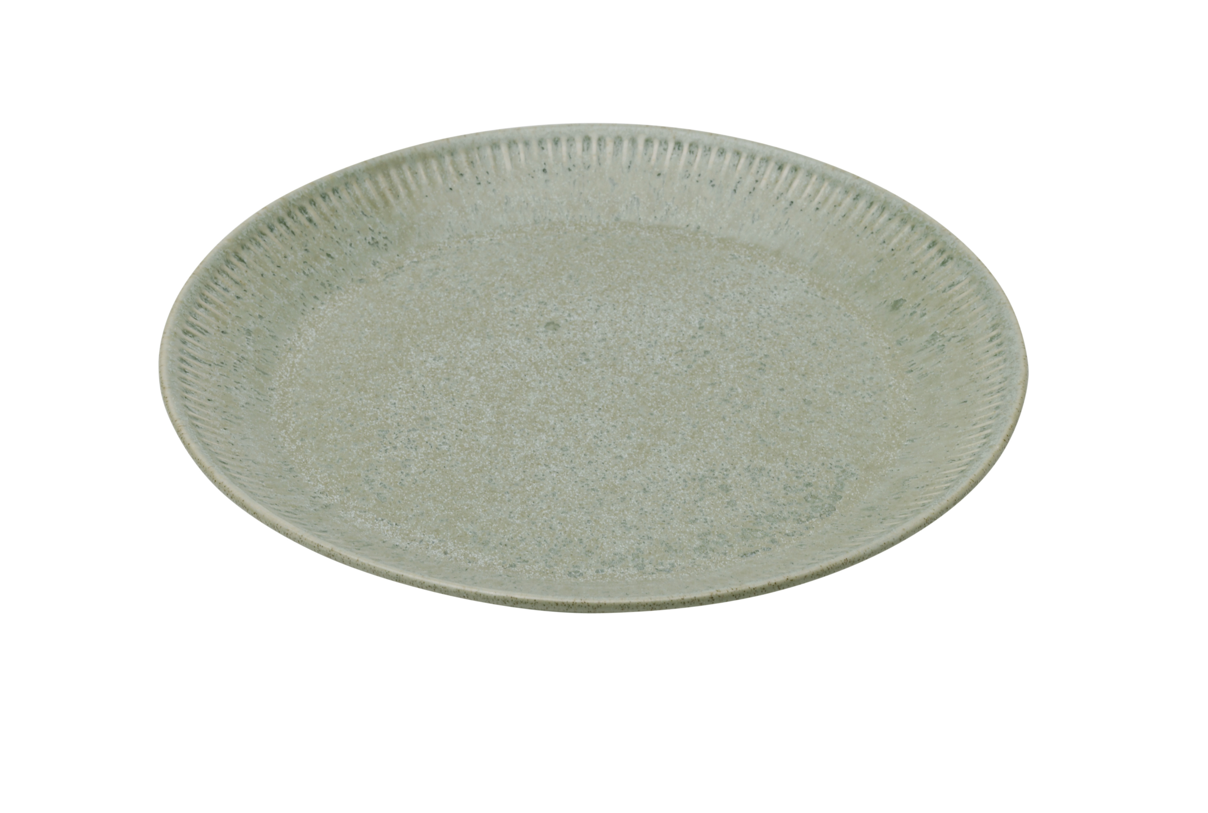 Knabstrup, tallerken, olivengrøn, Ø 22 cm