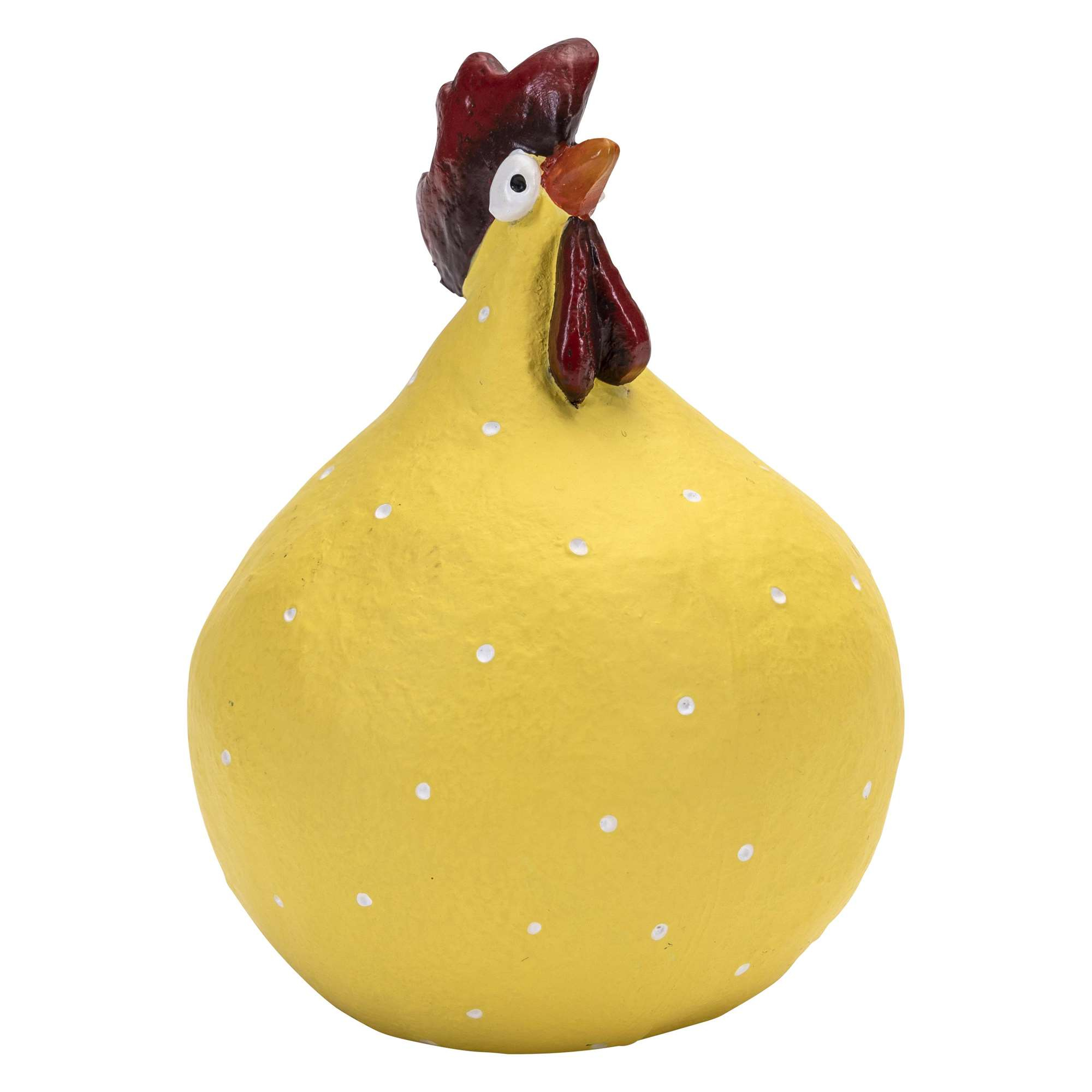 Høne gul H.9,6cm