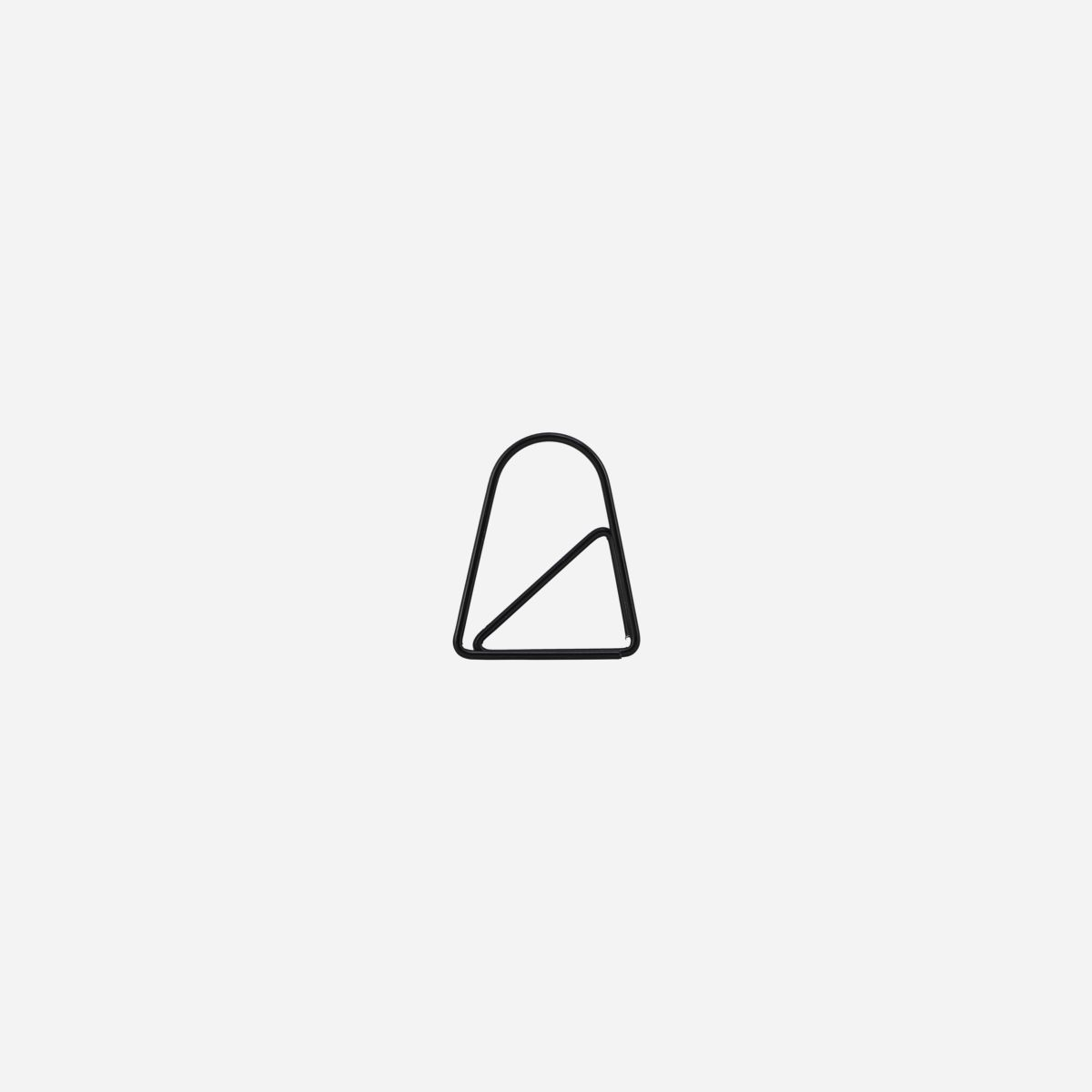 Papirklips, Geometric, Sort, 15 stk*