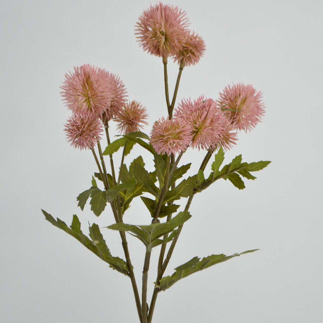 Pompom branch, 56 cm, mauve