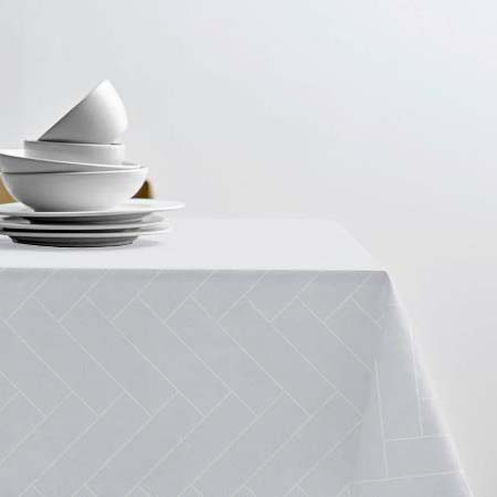 Södahl Tiles Akryldug med antiskrid 140 cm Optisk hvid - i metermål