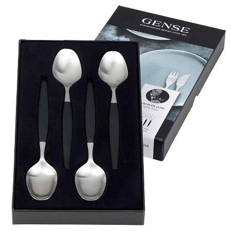 Gense Focus de Luxe Dessertske 16,8 cm 4 stk. Sort/Mat stål