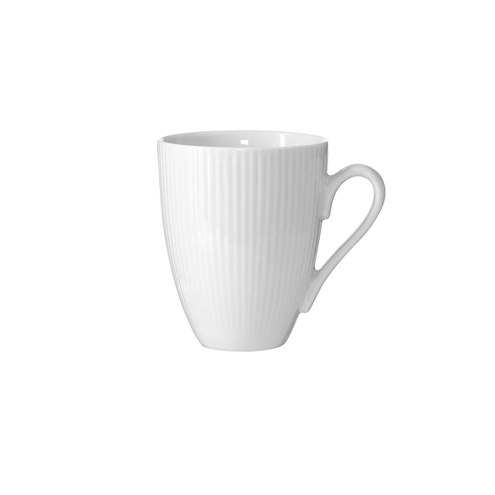 Groovy - krus porcelæn, hvid, 1 stk., 30 cl